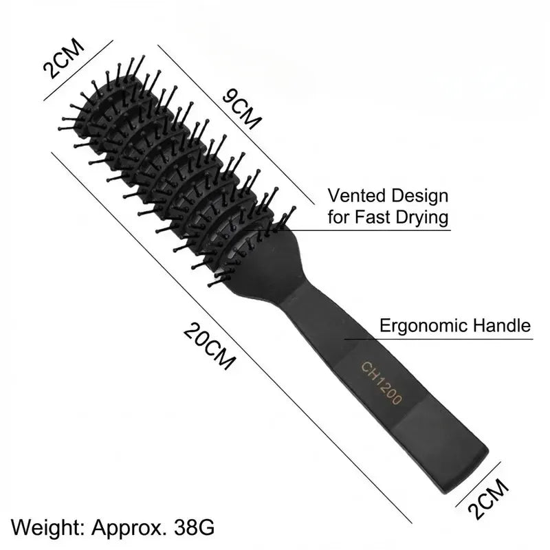 Antistatischer Volumen-Haarkamm - Professioneller Gerippter Styling-Kamm für Salongebrauch, Unisex Kopfhaut-Massagekamm für Zuhause