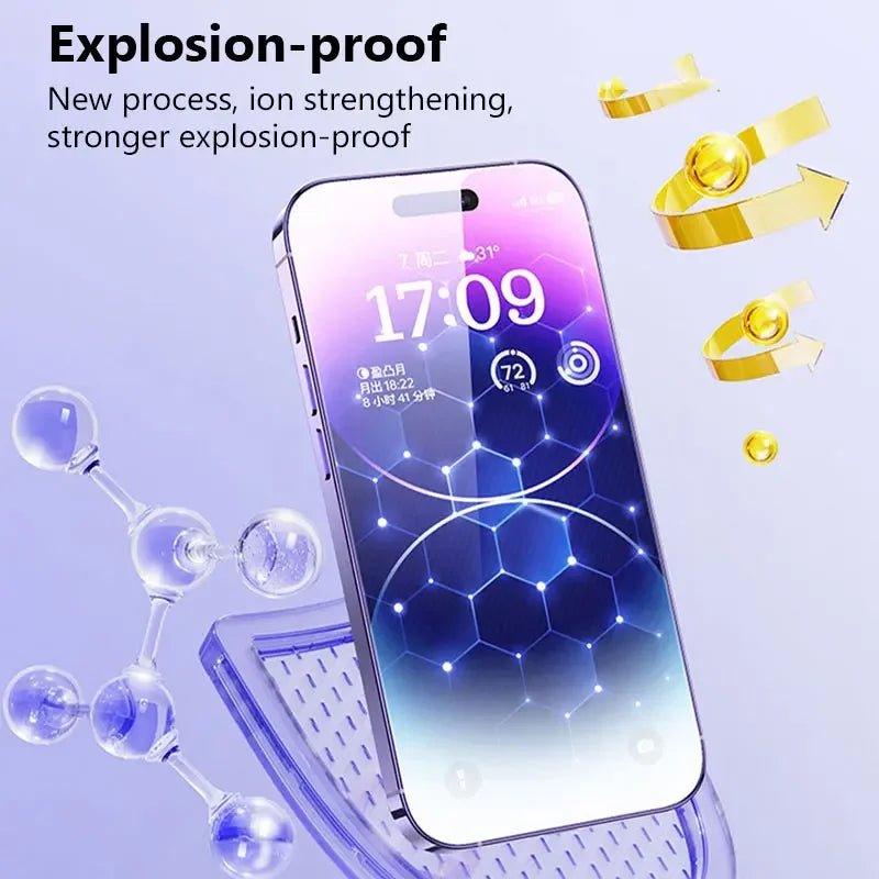 5 Stück HD Panzerglas für iPhone17 16 15 14 13 12 11Pro Max Displayschutzfolie für iPhone17Air XR XS Max XR Schutzglasfolie