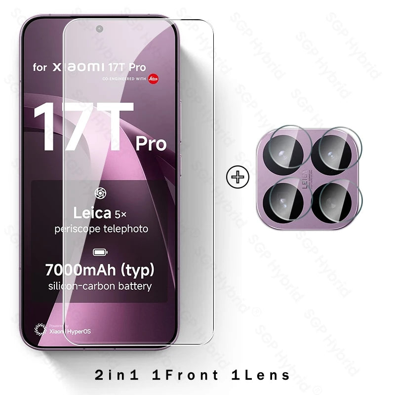 8To1 Gehärtetes Glas für Xiaomi 17T Pro 5G Displayschutzfolie Xaiomi Xiaomy Mi 17TPro 17 T T17 Kameraglas Xiaomi17T Xiaomi17TPro