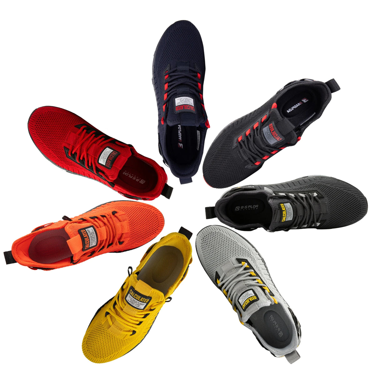 Baasploa Laufschuhe für Herren, leichte, lässige Herren-Designer-Mesh-Sneaker mit Schnürung, Outdoor-Sport-Wanderschuhe für Herren