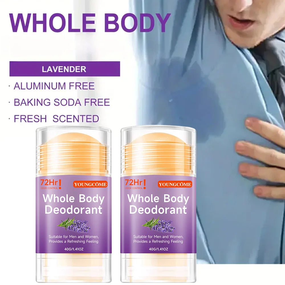 Ganzkörper-Deodorant-Set: Pfirsich-Deodorant-Stick für Damen und Herren zur Geruchsbeseitigung unter den Achseln, Honig-Pfirsich-Stick-Deodorant für Fitness und den täglichen Gebrauch