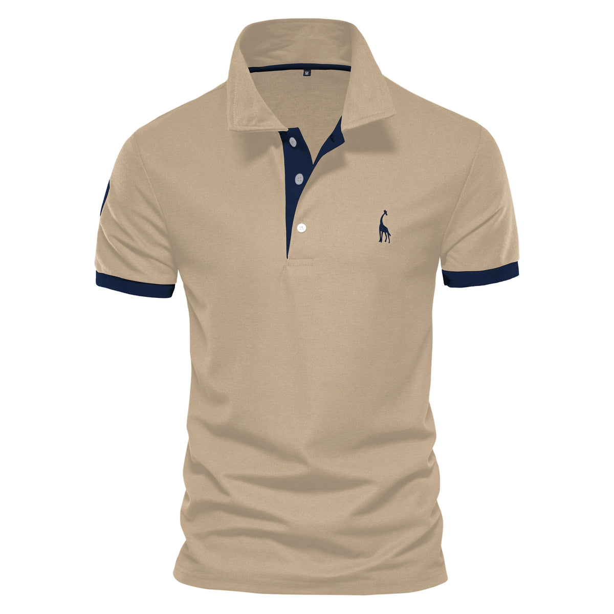Dropshipping Polo Giraffe Hemd Männer Qualität Stickerei Sommer Kurzarm Polo Casual Business Social Herren Polos BR Größe