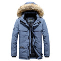 -30 grad Winter Unten Jacke Männer Unten Baumwolle Parkas Mantel Mid-länge Große Pelz Kragen Männlich Verdicken Mantel schnee Mantel Parka