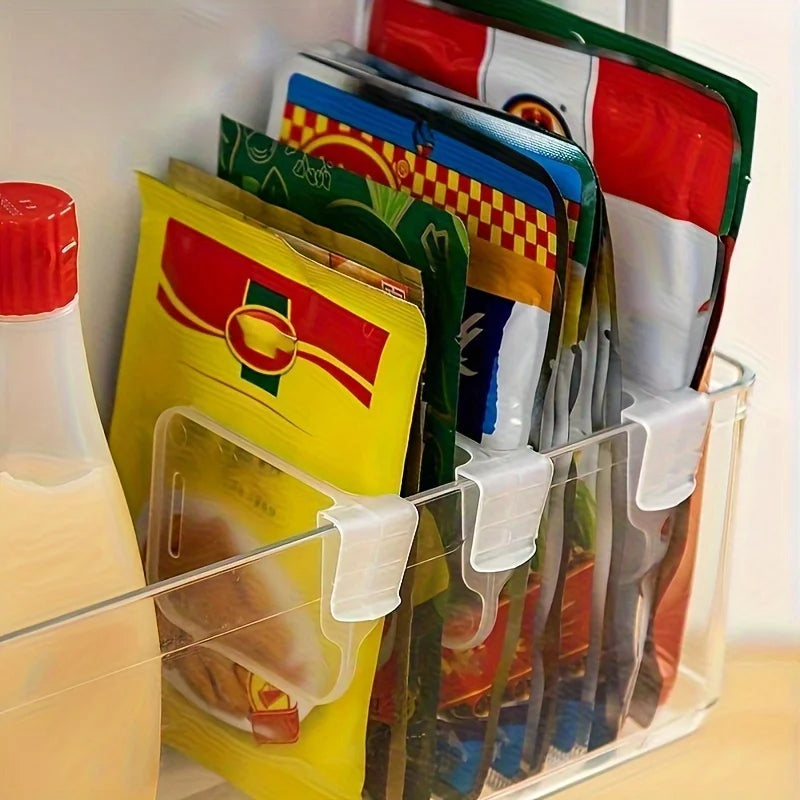 8 stücke Kühlschrank Seite Tür Sortierung Partition Karte Schnalle Küche Schlafzimmer Lagerung Lagerung Sortierung Box Raum Division
