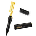 Heißer Verkauf 2-In-1 Glattes Haar Kamm Tragbare Schnelle Heizung Kupfer Gerade Haar Kamm Salon Professionelle Styling werkzeug