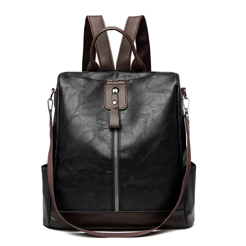 Weibliche Rucksack Mochila Feminina Multifunktions Mädchen Leder Schule Marke Frauen Schulter Tasche Sac A Dos Reise Rucksack