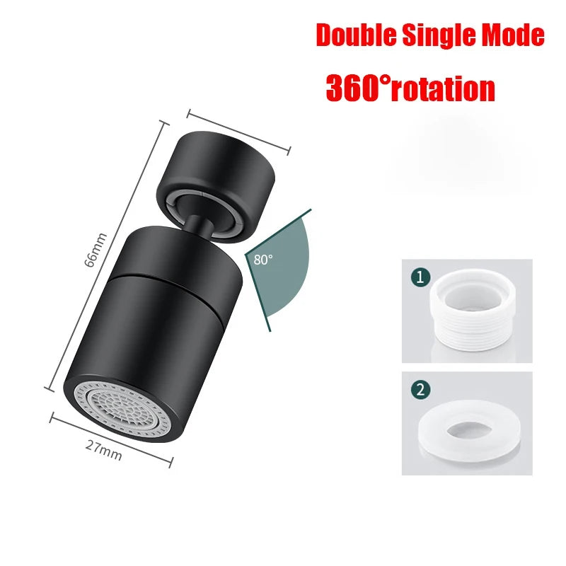 360 ° Universal Küche Wasserhahn Anti-splash Belüfter Bad Wasserhahn Drehbare Wasserhahn 2 Modus Wasserhahn Düse Bubbler Küche Waschbecken Wasserhahn