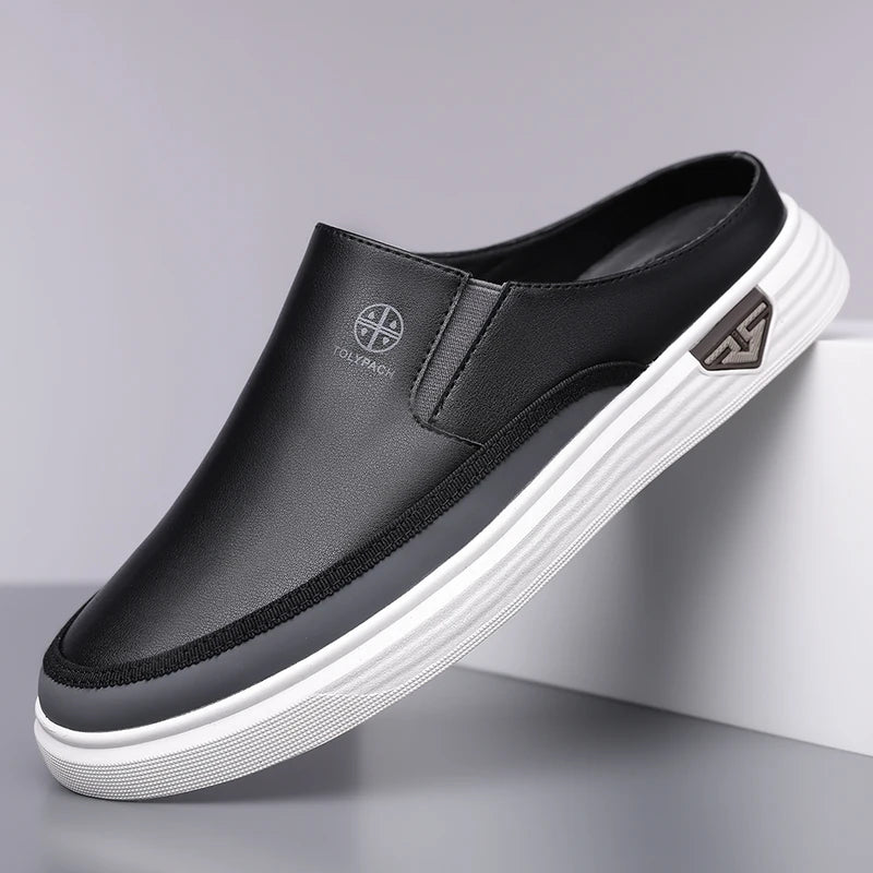 Herren Slip-On Loafer Sommer Rutschfeste Weiche Sohle Freizeitschuhe Bequeme Atmungsaktive Mule-Schuhe Einfach zu Tragen-725