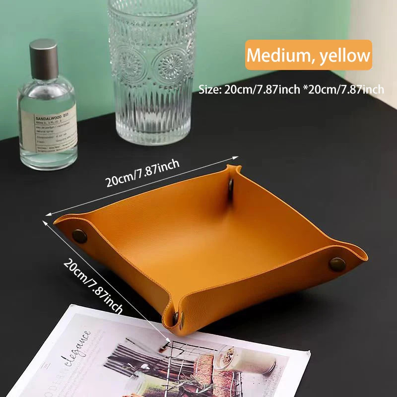 Wohnzimmer Eingang Schlüssel Aufbewahrungsbox Leder Desktop Kosmetik Aufbewahrungsbox Diverse europäische Tablett Aufbewahrungsbox