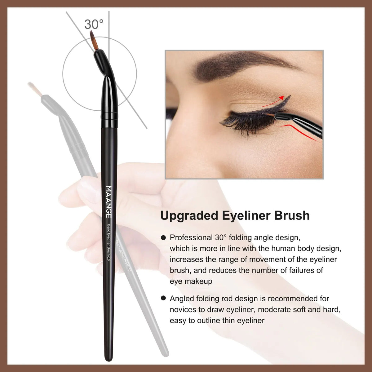 MAANGE Professionelle Geschenkbox, 25-teiliges Make-up-Pinsel-Set, Gesicht, Augen, Schönheitspinsel für Foundation, verdeckter Lidschatten, Konturpinsel