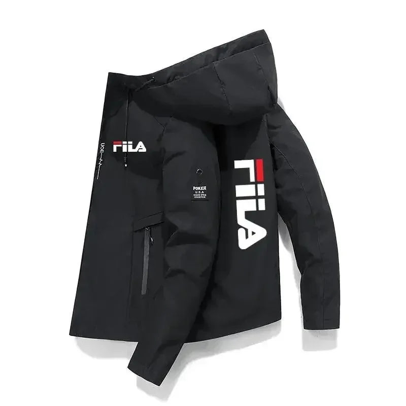 2026 Frühling Herbst Herren Winddichte Kapuzenjacke Leichte Reißverschluss-Jacke Wandern Outdoor Freizeit Sportjacke