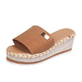 Sommer-Keilabsatz-Pantoletten, Plateau-High-Heels für Damen, Outdoor-Schuhe, Basic Clog Keilabsatz-Pantoletten, Flip-Flop-Sandalen