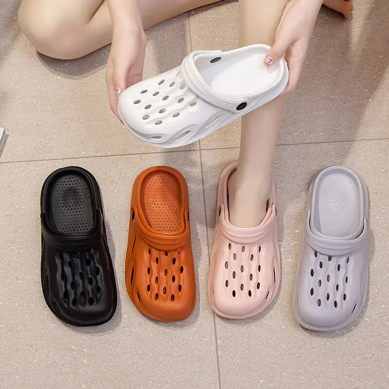 Frauen Sandalen Sommer lässig Eva leichte Outdoor-Damenschuhe Anti-Rutsch dicke Sohle Strand rutschen Paar Gartens chuhe