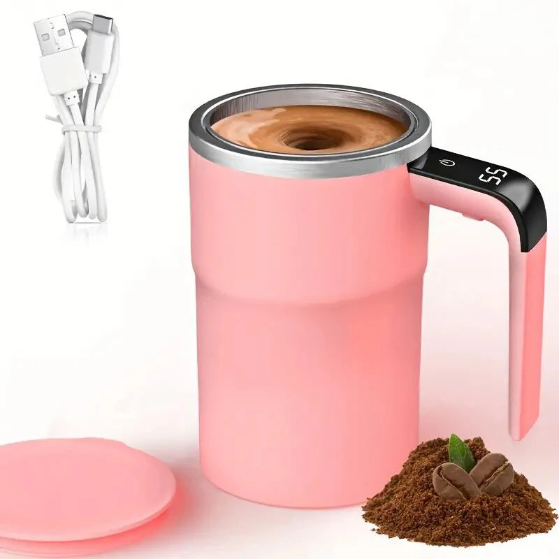 Automatischer Mischbecher Wiederaufladbarer Tragbarer Kaffee-Elektromixer aus Edelstahl