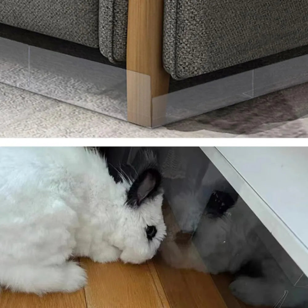 8er-Pack Haustiersichere Spaltabdeckung Verstellbare Barriere für Sofa und Bett mit Starkem Klebstoff Einfache Installation