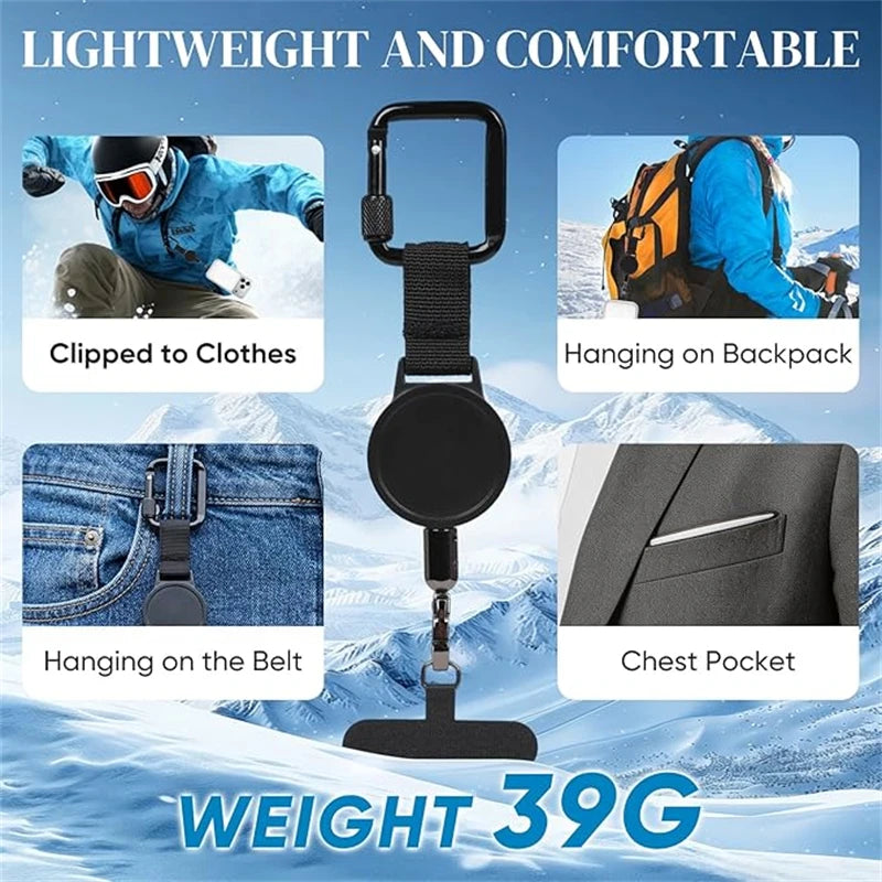 Einziehbare Diebstahlsichere Outdoor-Handyhülle für Samsung Galaxy S26 S25 Ultra S24 Fe S23 S22 S21 Plus Anti-Verlust-Schlaufen-Handycover
