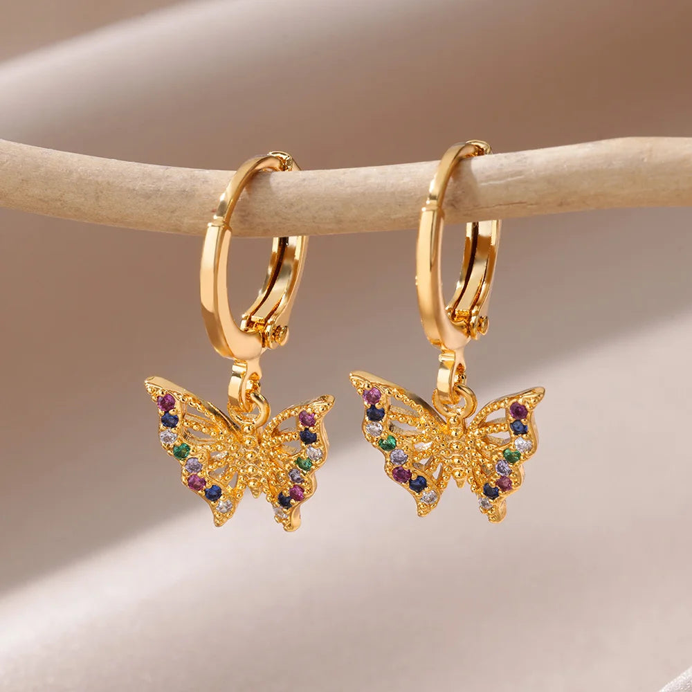 Luxus Zirkon Evil Eye Hoop Ohrringe Für Frauen Edelstahl Türkische Teufel Auge Eardrop Ohrring Ästhetischen Schmuck Geschenk aretes