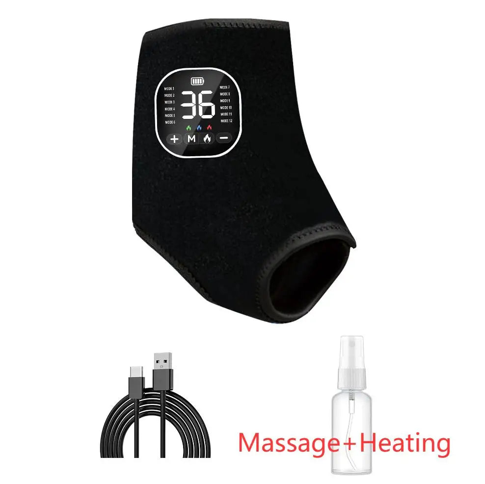 Intelligentes EMS Fuß- und Knöchelmassagegerät Rotlichttherapie Elektrisch Beheizte Vibration Schmerzlinderung Heizpad