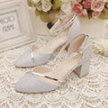 Neue Baotou Sandalen weibliche koreanische Version spitze Wurzel dicke Ferse Damenschuhe ein Wort Schnalle Mode Sandalen Zapatos de Mujer
