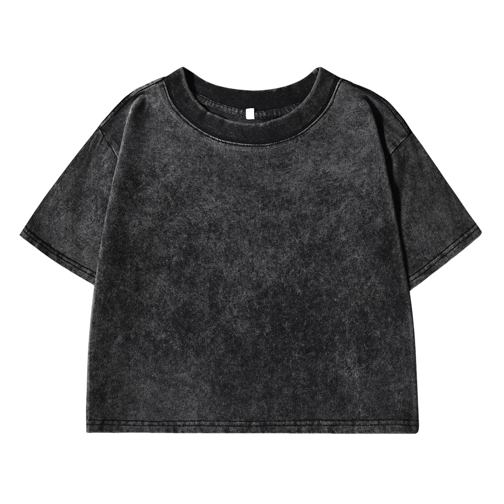 Einfarbiges Slim-Fit T-Shirt für Damen, Modisches Weiches Baumwoll-Shirt mit Strass-Verzierung, Kurzarm, Coole Kleidung für Frauen