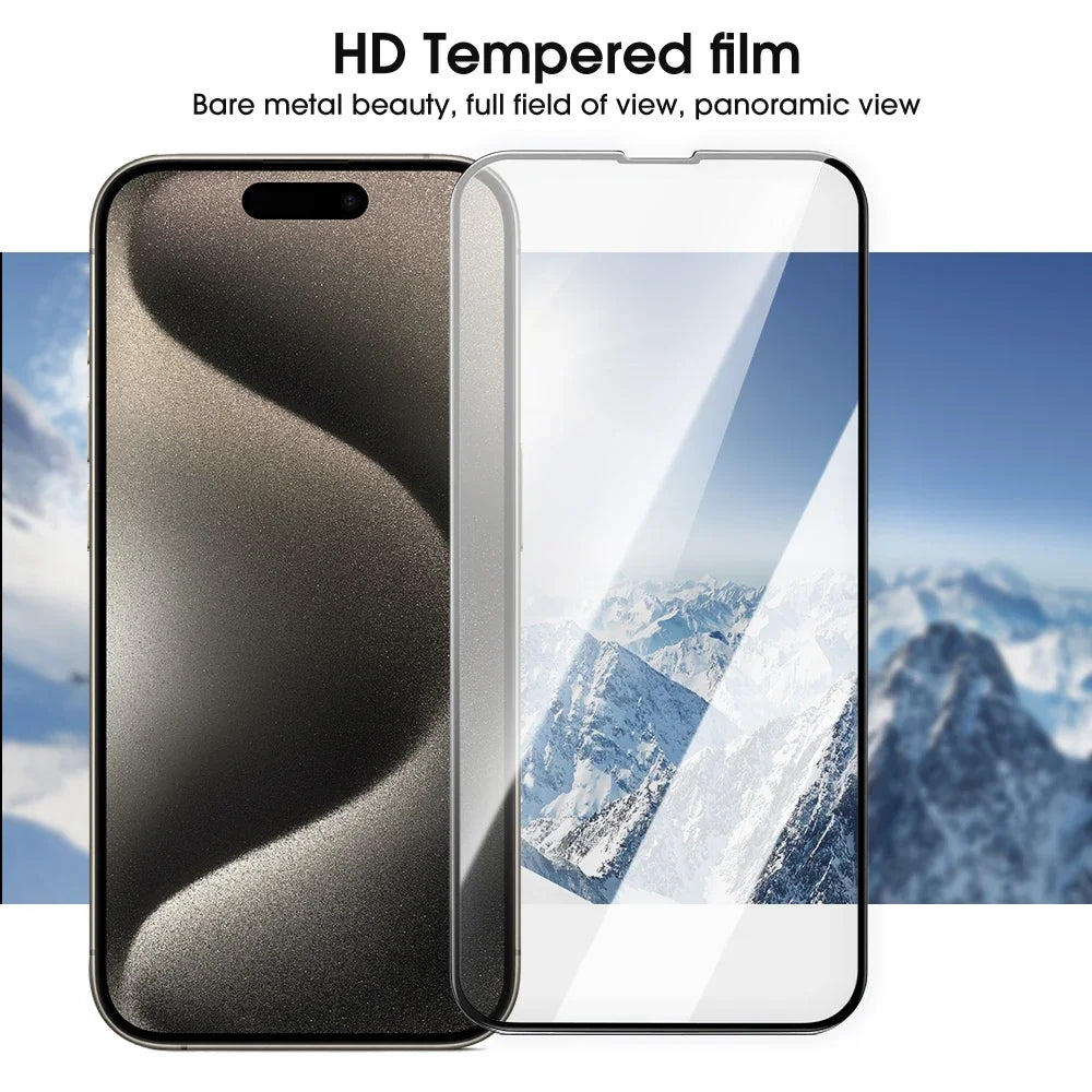 1-4PCS Vollbildschutz Gehärtetes Glas Für iPhone 16/16Plus/16Pro Max Zubehör Klare Anti-Scratch-Glas Filme