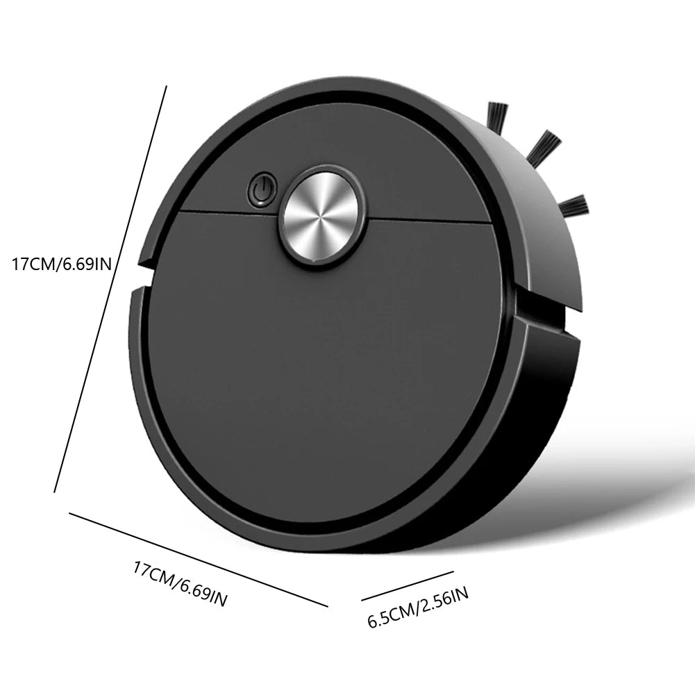 3-in-1-Smart-Kehrroboter, kabelloser Assistent, Wischreiniger, einfach zu bedienende Mini-Reinigungsmaschine für Teppiche, Hartböden, Tierhaare