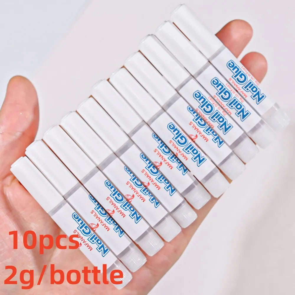 30 g ultrastarker Nagelspitzenkleber, schnell trocknender Gelkleber für transparente Spitzen und künstliche Nägel, UV-/LED-Härtung für Nageldesign