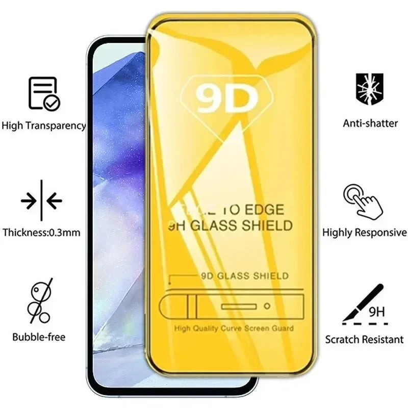 1-5PCS Gehärtetem Glas Für Samsung A55 5G A56 S25 Ultra S24 FE A36 A54 A17 A16 A15 a26 A35 A34 A53 A52 A73 A33 Screen Protector
