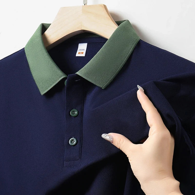 Herren Einfarbig Casual Fashion Kurzarm POLO Shirt Sommer Bequemes Top