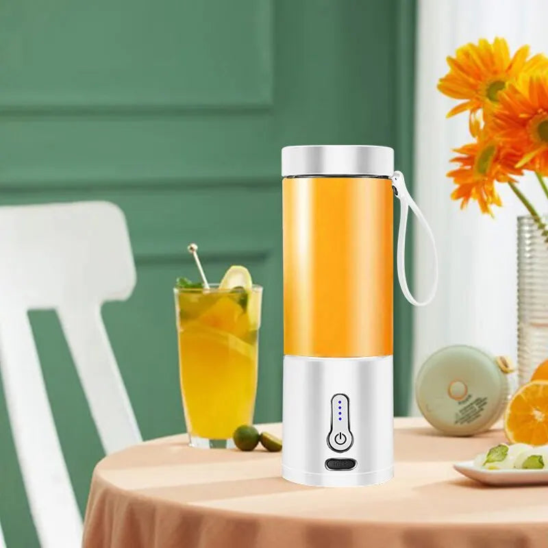 530 ml leistungsstarker tragbarer Mixer für Smoothies, Shakes, wiederaufladbare USB-Küchenmaschine, Obstmixer, Mini-Entsafter, Mixerbecher