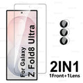 4-in-1 Displayschutzfolie für Samsung Galaxy Z Fold8 ZFold8 Ultra 5G, gehärtetes Glas, Kameraobjektivschutzfolie für Samsung ZFold8 Z Fold 8 Ultra