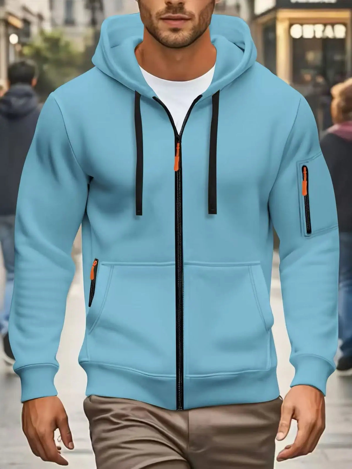Männer Herbst Winter Neue Hoodies Langarm Sweatshirt Zipper Design Mit Kapuze Sweatshirt für Männer Sportswear Slim Fit Casual Jacke