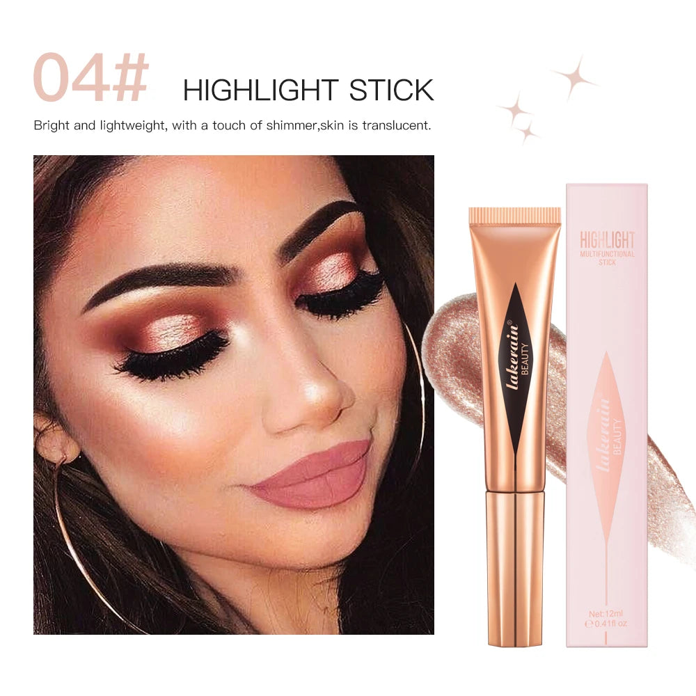 Beauty Blush Wand Easy Liquid Blush Gesichtsrouge Natürliche Creme Wangentönung Erhellen Sie die Augen Highlight Contour Stick Schwammkopf