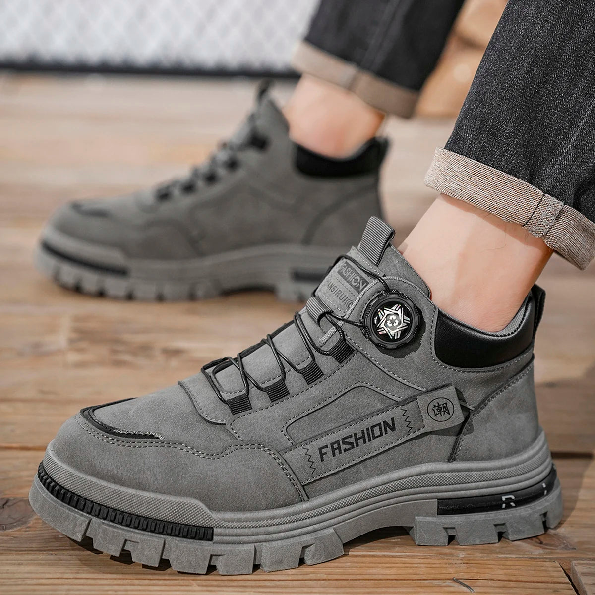 Low-Top-Herren-Plateau-Sport-Outdoor-traditionelle Schuhe – Schnürschuhe, stilvolle, trendige Street-Wander-Skateschuhe