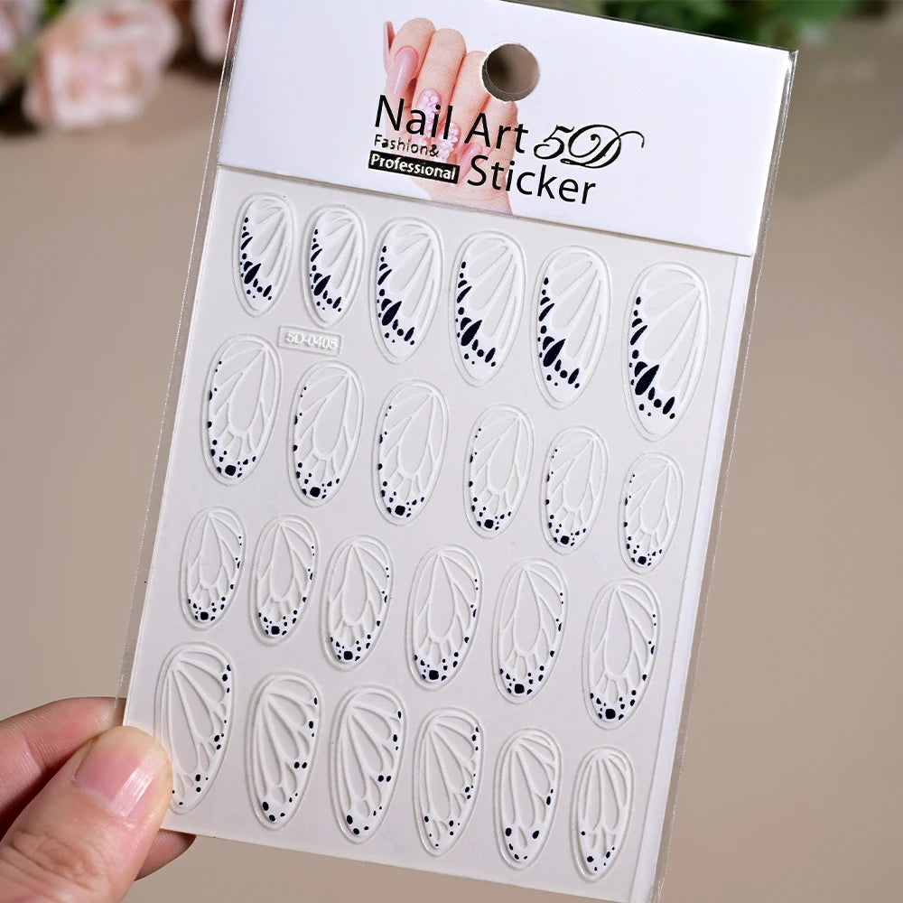 1Pc Gold Splitter Laser Engel Flügel Nail art Aufkleber 3D DIY Schmetterling Flügel Selbstklebende Sliders Maniküre Dekoration Tipps abziehbilder