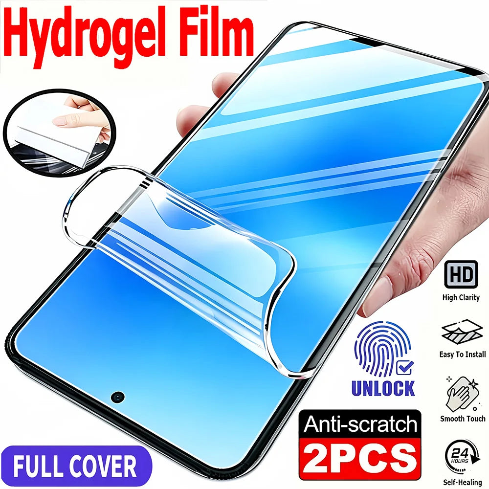 2-4 Stück Hydrogel-Folie für Xiaomi Poco F8 Ultra F7 Pro Displayschutzfolie Poco X8 Pro Max X7 X6 X5 F6 F5 Pro M8 M7 Plus M6 Soft Film