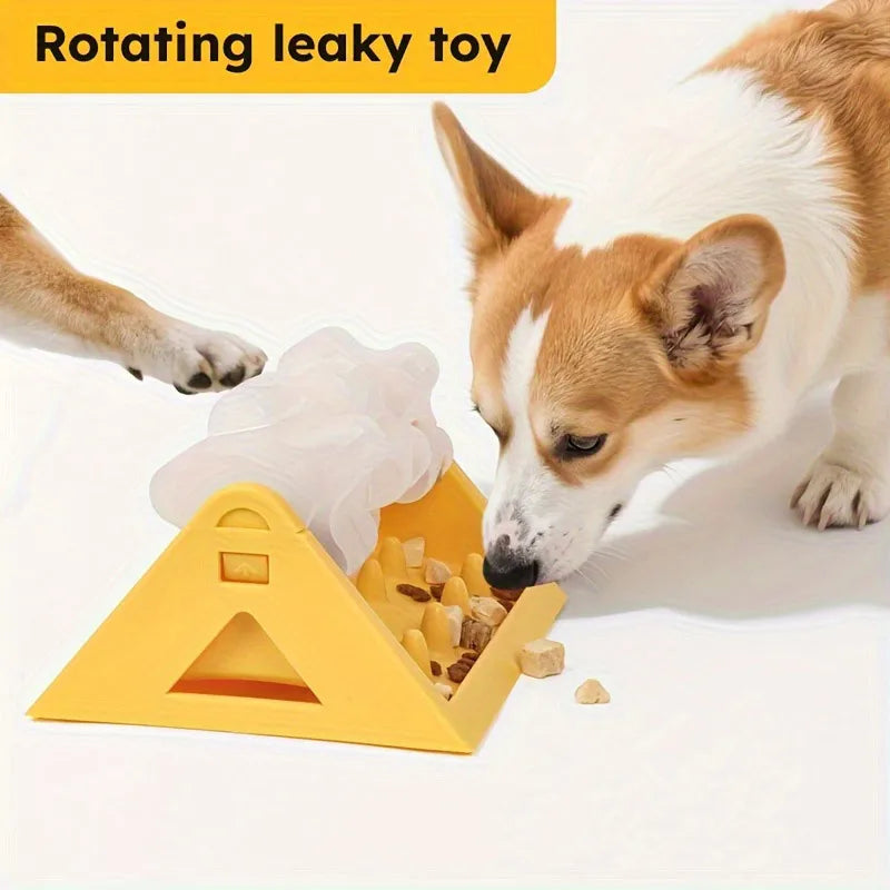 2026 Neuer Katzen- und Hunde-Puzzle-Futterspender: Interaktives, rotierendes Snack- und Slow-Food-Spielzeug, bissfest und abnehmbar