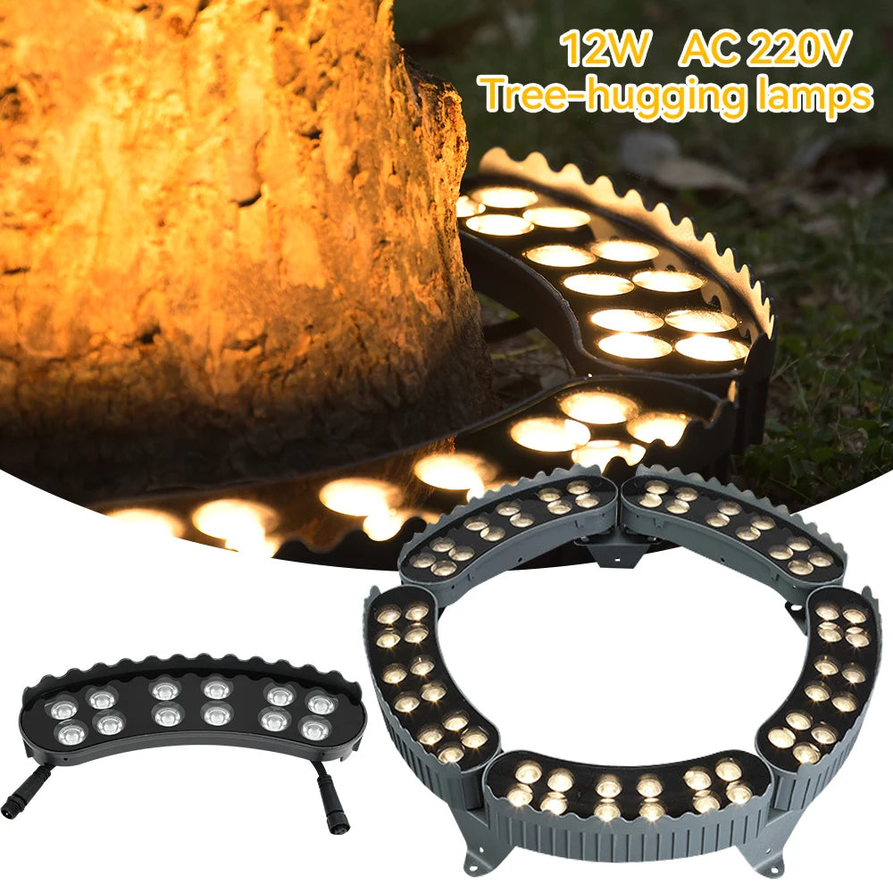 Outdoor LED Baum Umarmung Lichter IP65 Wasserdichte Nacht Projektion Spot Licht Für Home Dekoration Garten Park Hof Landschaft Lampe