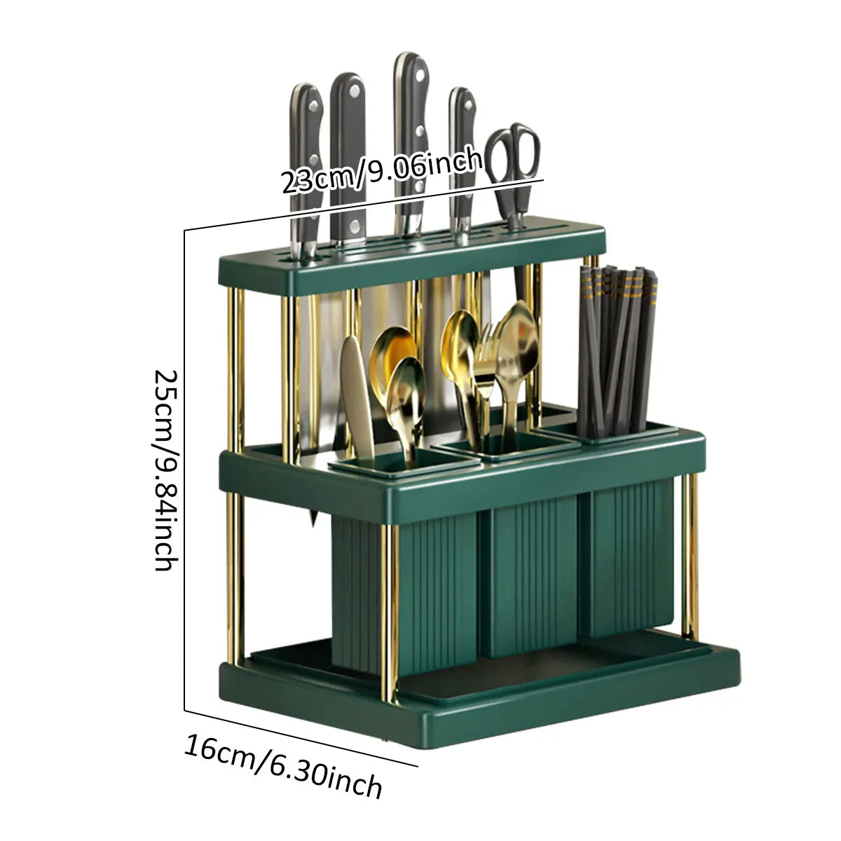 Küche Messer Halter Multifunktions Cutter und Besteck Abtropffläche Rack PP Platzsparende Küche Utensil Organizer Rack Neue