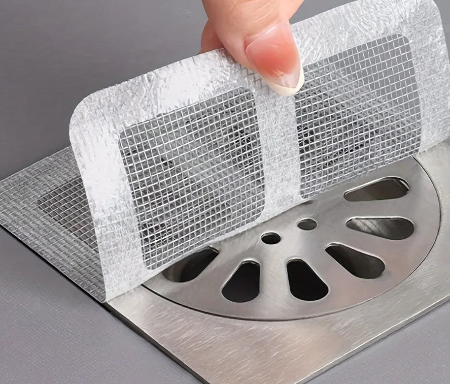 Duschablauf-Haarfänger, Haarfänger für die Dusche, Bodenspüle, Sieb, Filter, Netzaufkleber, Haarstopper für Badezimmer, Badewanne