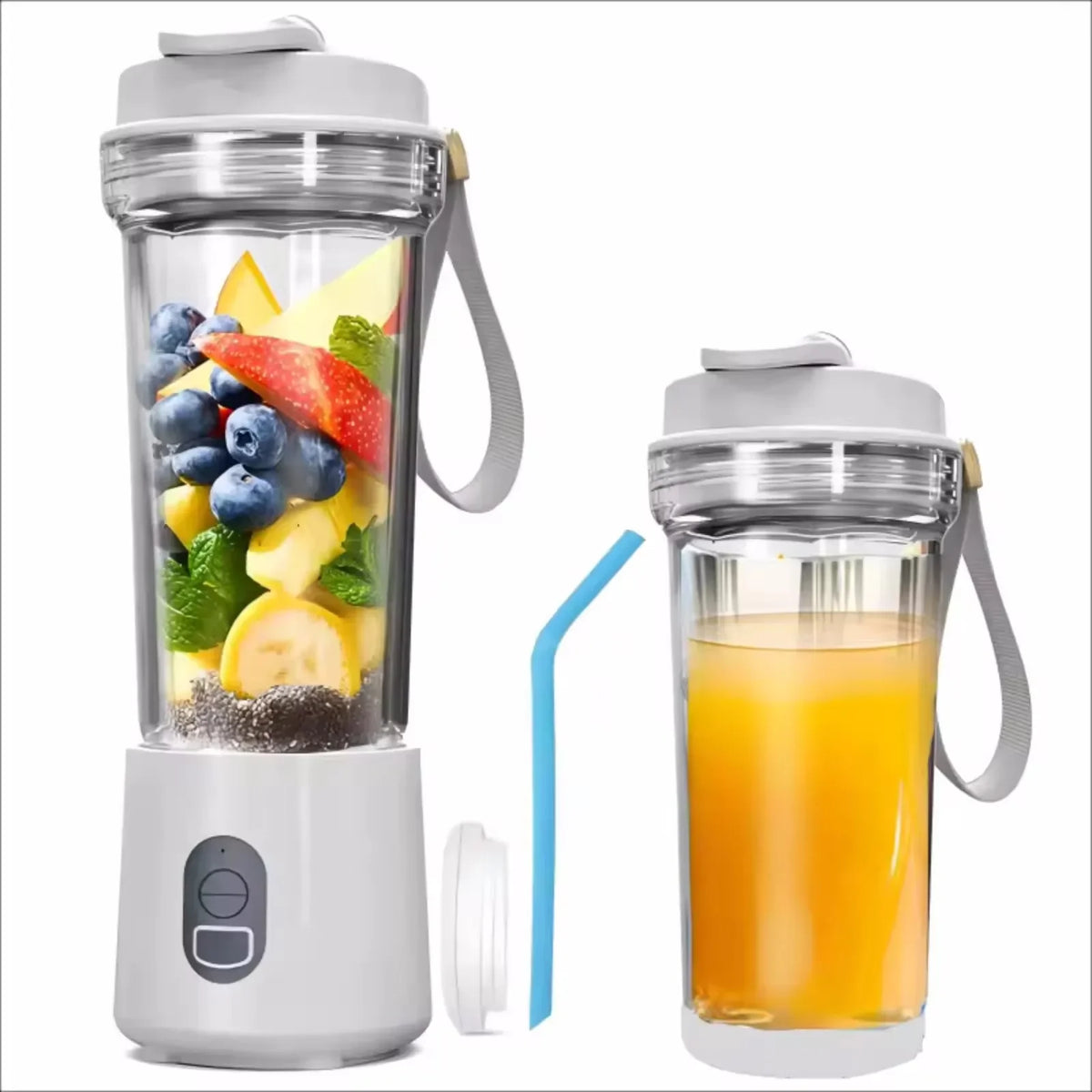 Tragbarer Mixer elektrische Entsafter Obst mischer für Küchen shakes Smoothies wiederauf ladbare Saft flasche mit 500ml Tasse 4000mah 180w