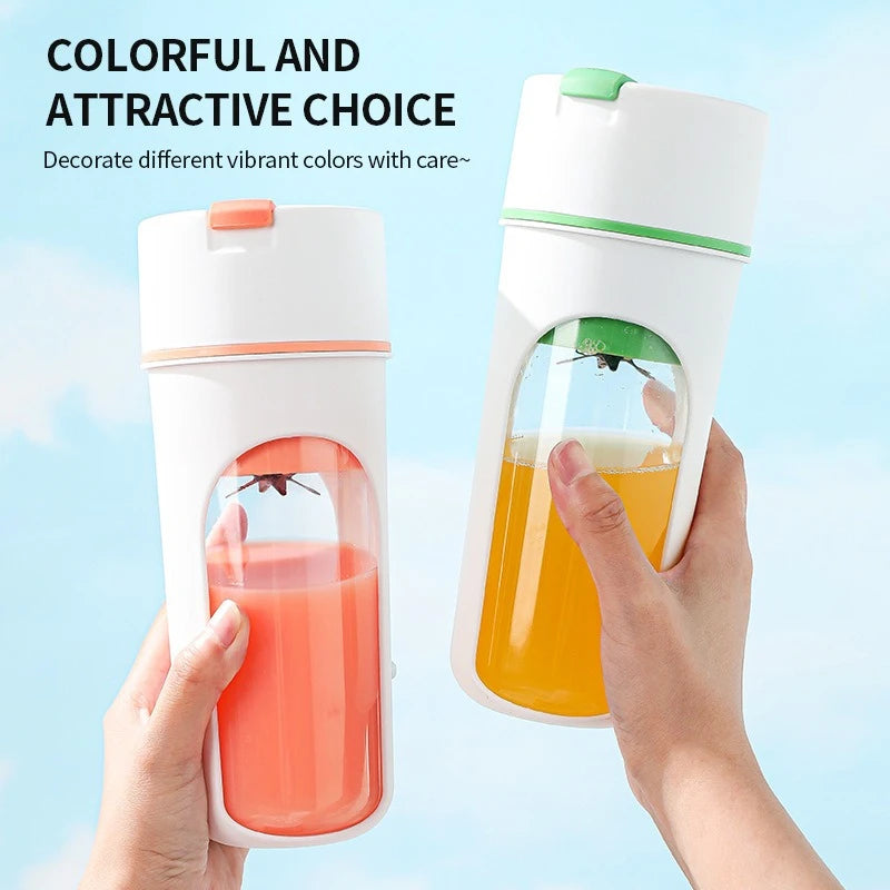 400ml Großer USB-Elektrischer Entsafter-Becher Tragbarer Kabelloser Handmixer für Säfte