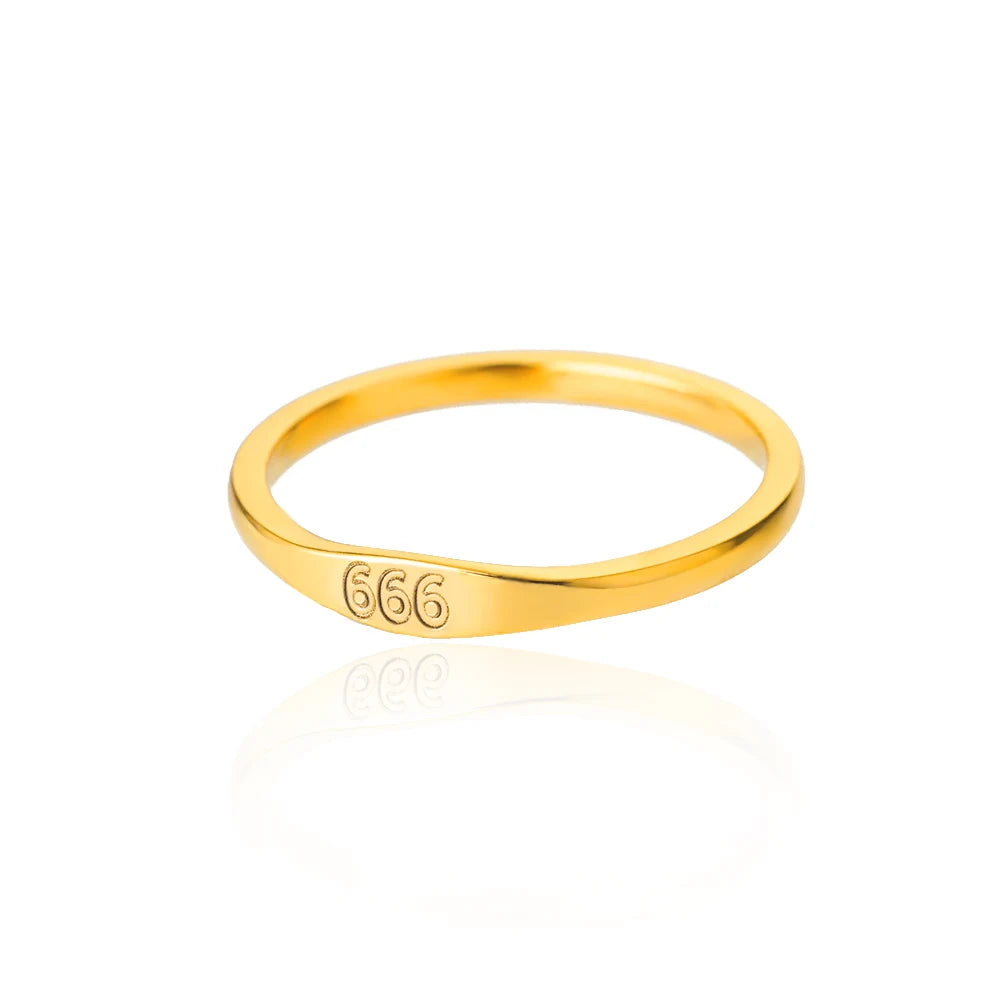 Glück 11:11 Engel Zahl Ringe für Frauen Edelstahl Finger Ring Vintage Hochzeit Ästhetischen Schmuck Geschenk anillos mujer