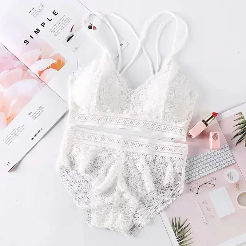 Frauen Dessous Push-up-Bh Unterwäsche Set Sexy Spitze Dessous Set Weibliche Unterwäsche Set Spitze Bh Höschen Nahtlose Unterwäsche frauen