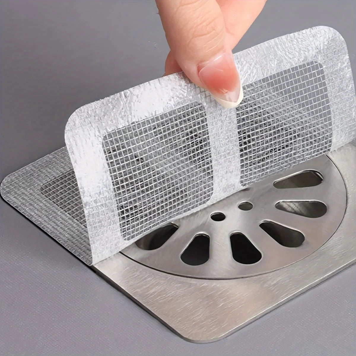 Duschablauf-Haarfänger, Haarfänger für die Dusche, Bodenspüle, Sieb, Filter, Netzaufkleber, Haarstopper für Badezimmer, Badewanne