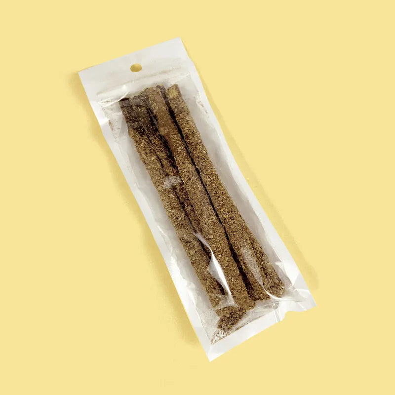 Katzen-Minzstöcke zur Zahnreinigung, Bissresistente Katzenspielstäbe, Beruhigender Snack für Katzen