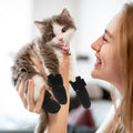 4er-Set Katzenschuhe: Verstellbare Pfotenschützer, Kratzschutz-Krallenkappen, Katzenstiefel, Medikamentenschuhe für Katzen