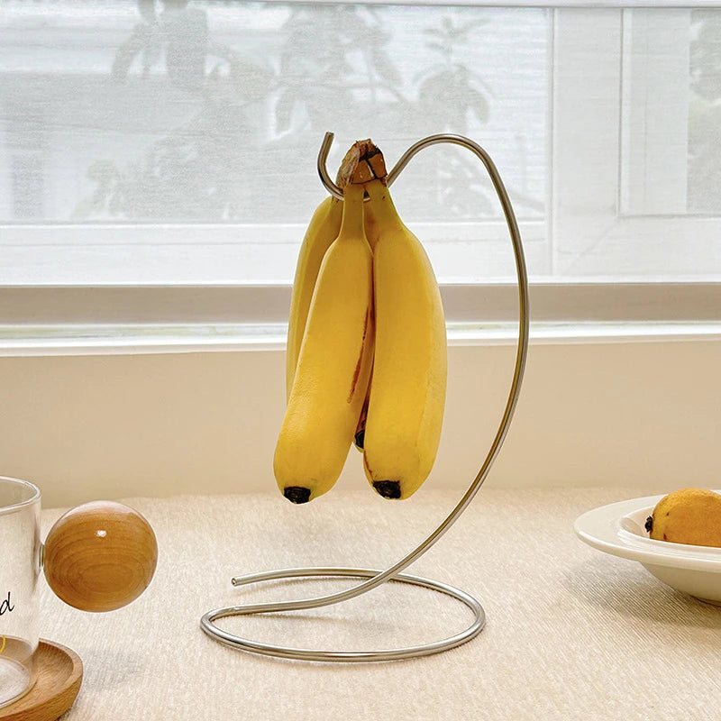 Bananenhalter-Ständer, hält die Banane frisch, moderner Rack-Aufhänger, Baumständer, Haken für Küchenarbeitsplatte, niedliches Küchenhelfer