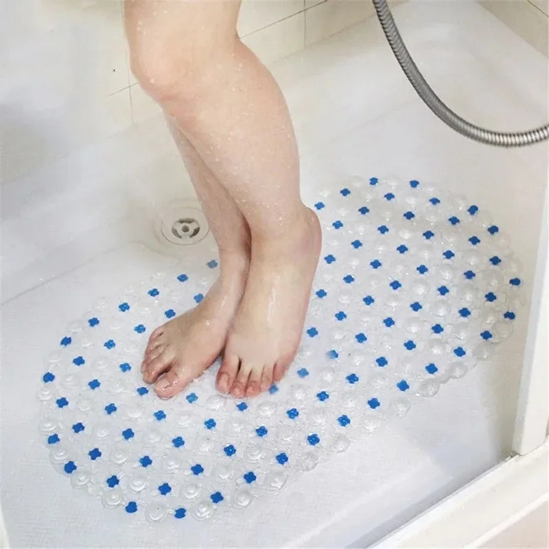 1PC Anti Slip Dusche Pad mit Saugnapf Saugnapf Anti Herbst Kinder Fuß Pad PVC Badezimmer Boden Matte bad Zubehör