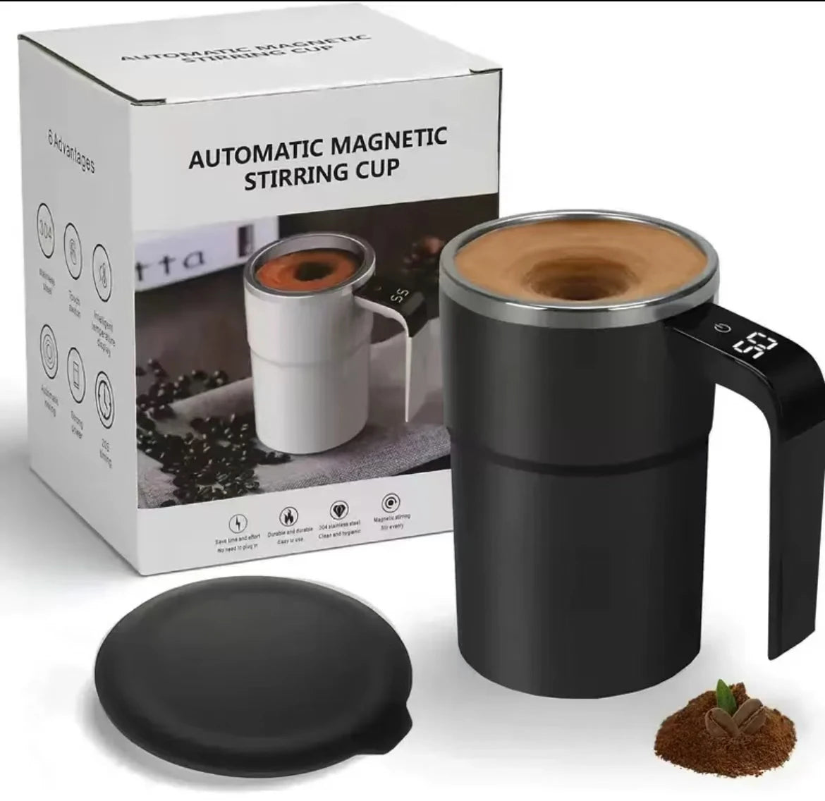 Automatischer Mischbecher Wiederaufladbarer Tragbarer Kaffee-Elektromixer aus Edelstahl